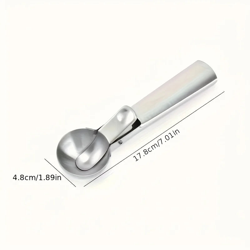 Durable Stainless Steel Ice Cream Scoop with Easy Grip