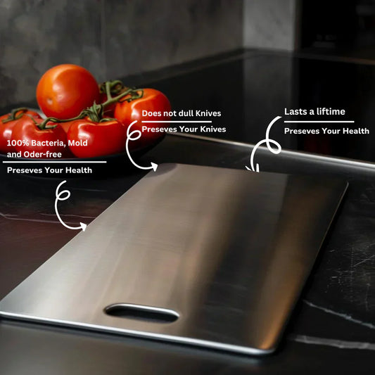 Sanitary Stainless Steel Cutting Board for Clean Kitchen - Befez