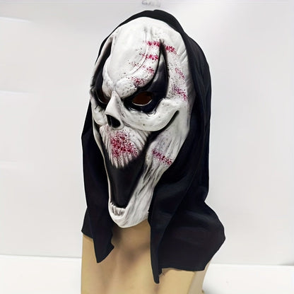 Scary Skull Full Face Mask with Hood for Halloween