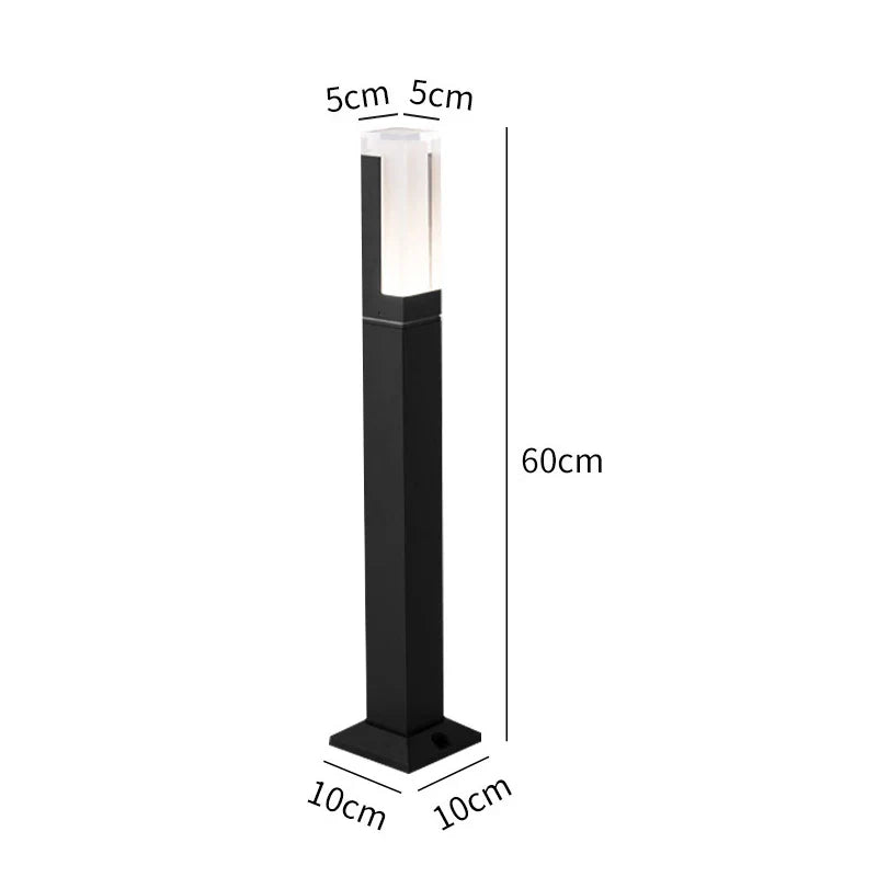 Durable LED Garden Light Waterproof Black