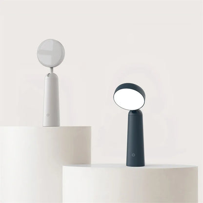 Sleek Black Desk Lamp with Gold Details
