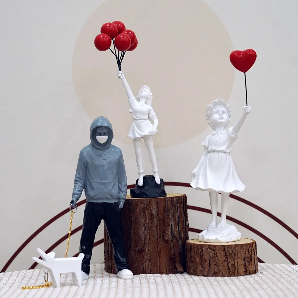 Befez | Banksy Figurine Set | Iconic Pop Art Decor