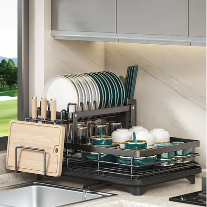 Compact Folding Dish Rack