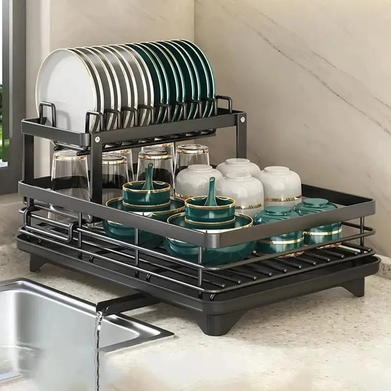 Compact Folding Dish Rack