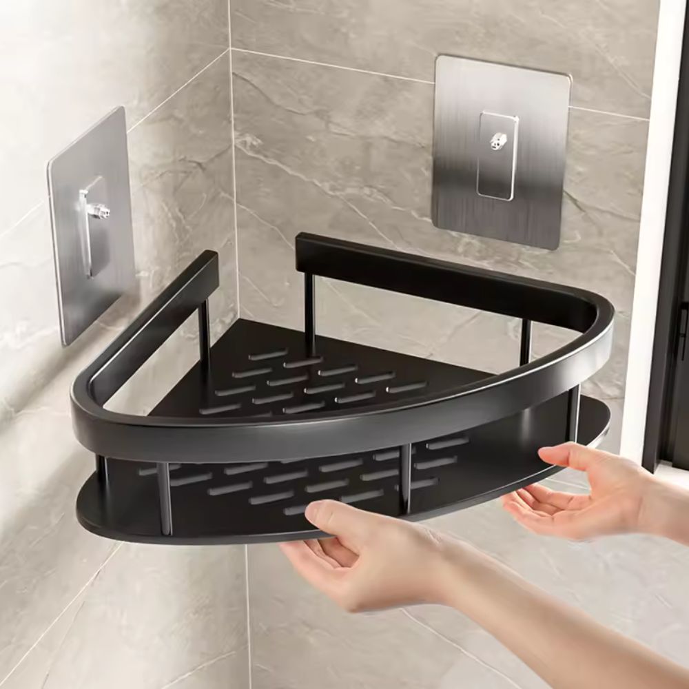 Stainless Steel Curved Shower Organizer