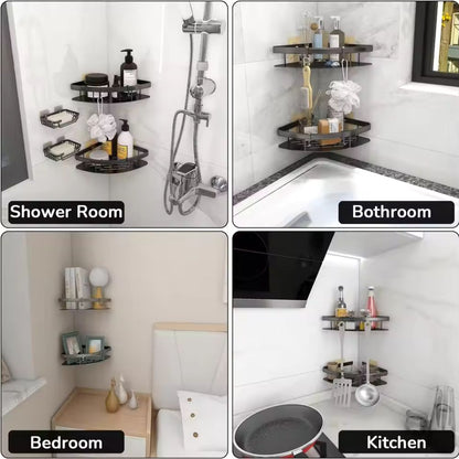 Stainless Steel Curved Shower Organizer