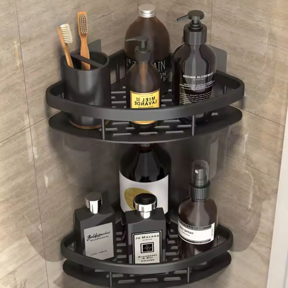 Stainless Steel Curved Shower Organizer