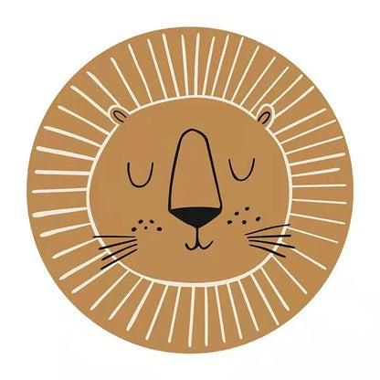 Colorful Kids Round Lion Mat Soft Play Carpet