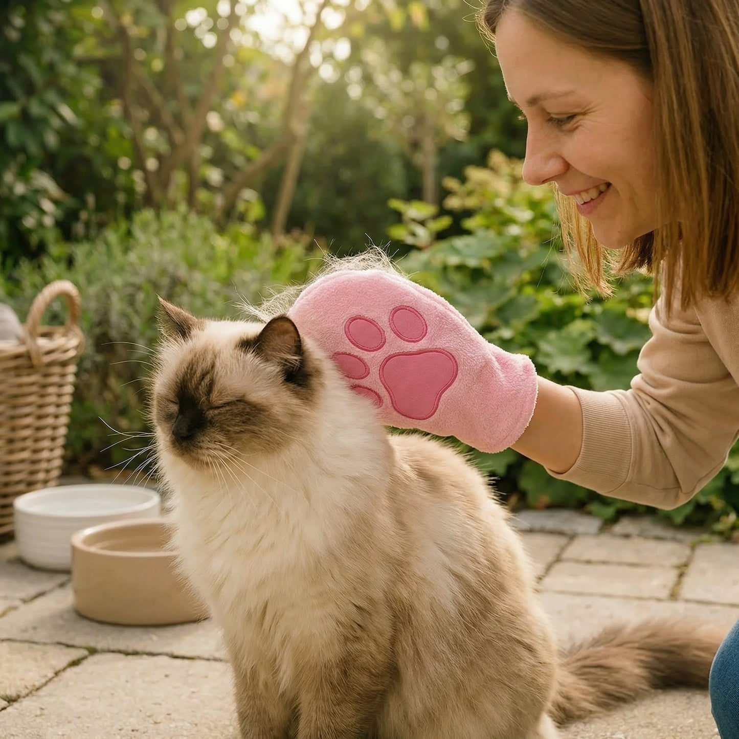Gentle Pet Glove - Cat Bathing and Grooming Aid