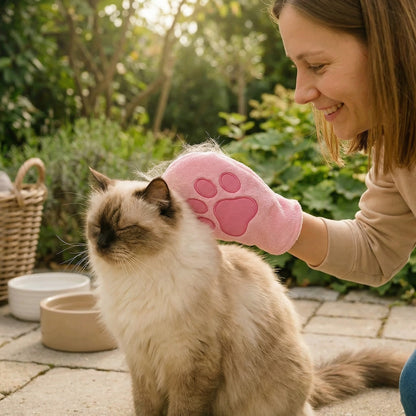 Gentle Pet Glove - Cat Bathing and Grooming Aid