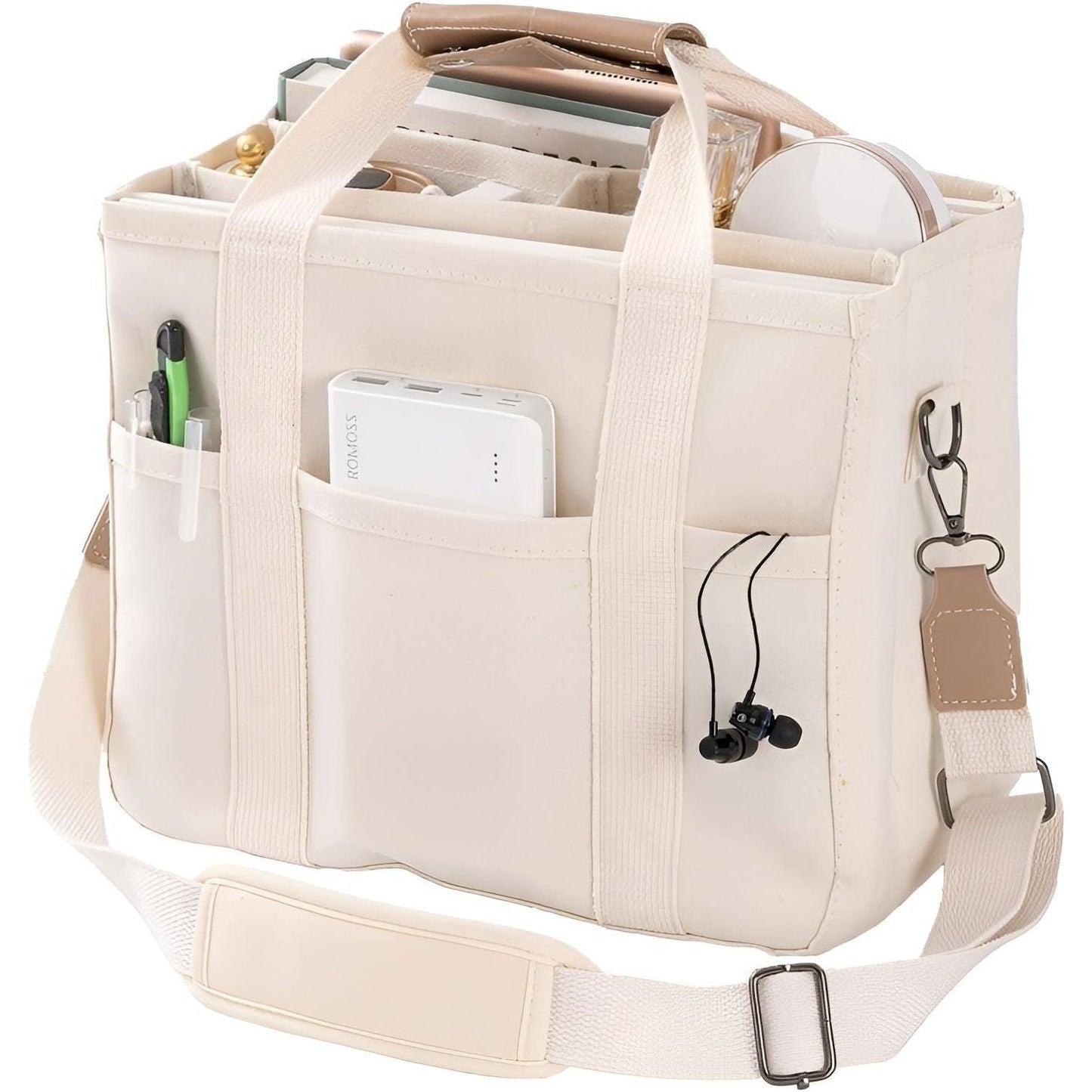 Practical Large Canvas Shoulder Bag - Befez