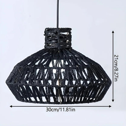 Classic Woven Rattan Pendant Light