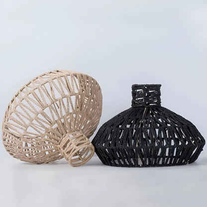Classic Woven Rattan Pendant Light