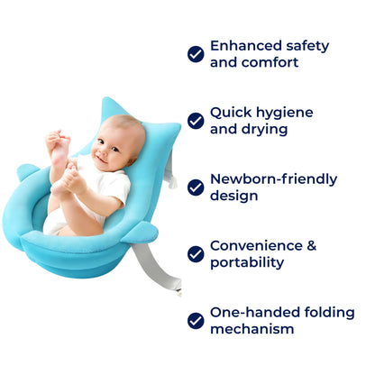 Soft Baby Bath Cushion - Secure Newborn Bath Support
