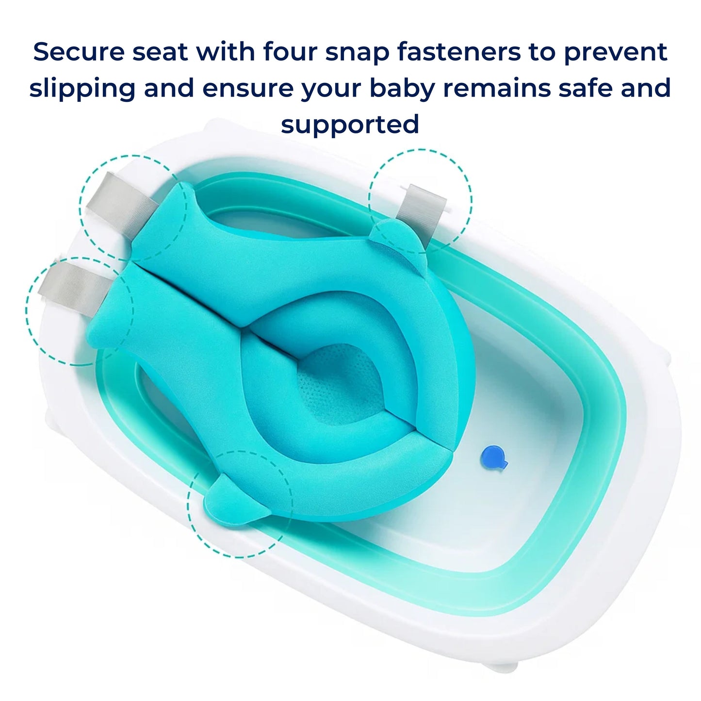 Soft Baby Bath Cushion - Secure Newborn Bath Support