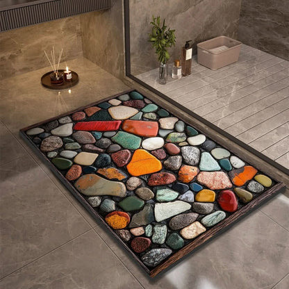 Anti Slip Natural Rubber Bath Mat for Bathroom Safety