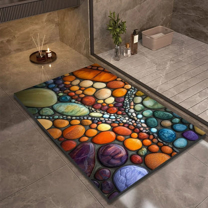 Anti Slip Natural Rubber Bath Mat for Bathroom Safety