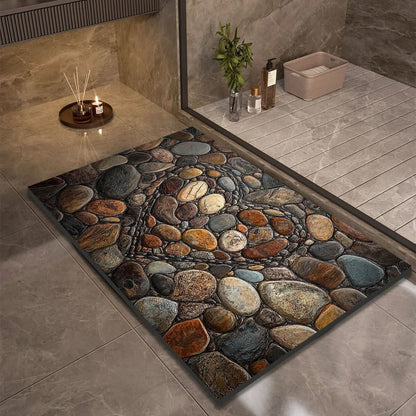 Anti Slip Natural Rubber Bath Mat for Bathroom Safety