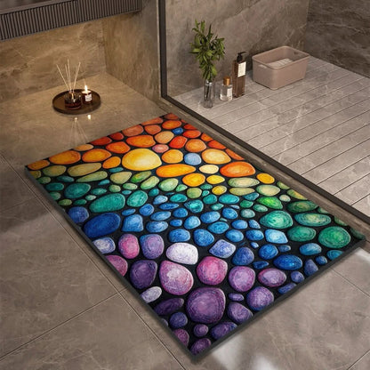 Anti Slip Natural Rubber Bath Mat for Bathroom Safety