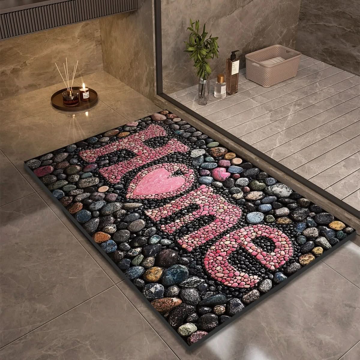 Anti Slip Natural Rubber Bath Mat for Bathroom Safety