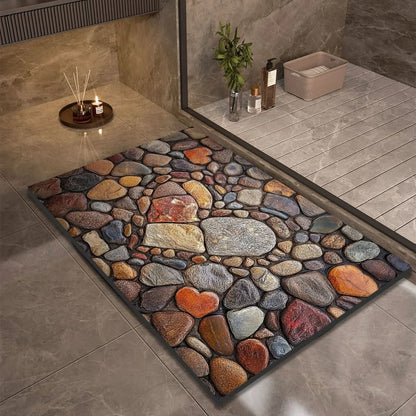 Anti Slip Natural Rubber Bath Mat for Bathroom Safety
