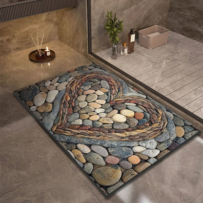 Anti Slip Natural Rubber Bath Mat for Bathroom Safety