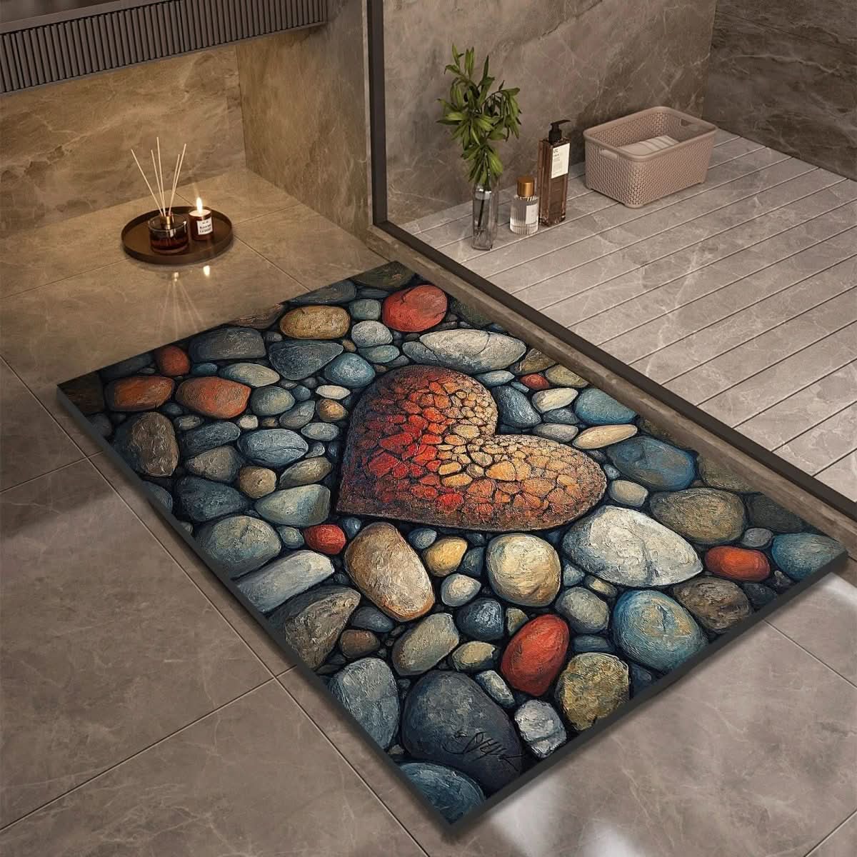 Anti Slip Natural Rubber Bath Mat for Bathroom Safety
