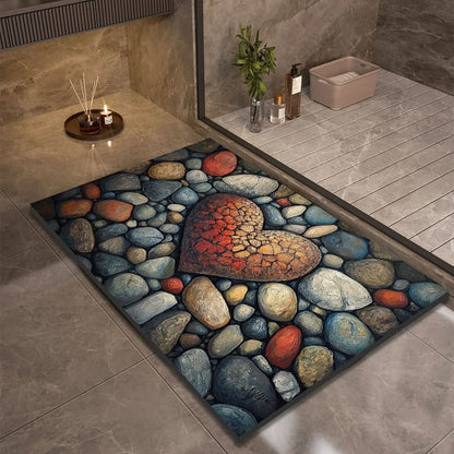 Anti Slip Natural Rubber Bath Mat for Bathroom Safety