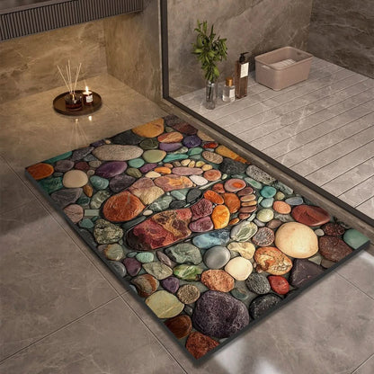 Anti Slip Natural Rubber Bath Mat for Bathroom Safety