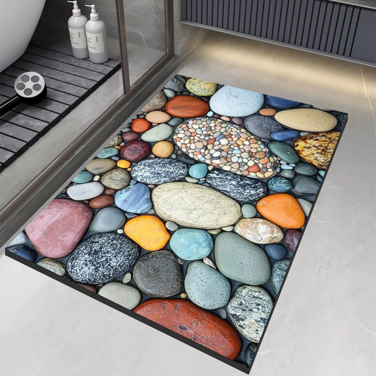 Anti Slip Natural Rubber Bath Mat for Bathroom Safety - Befez
