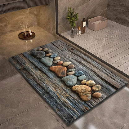 Anti Slip Natural Rubber Bath Mat for Bathroom Safety