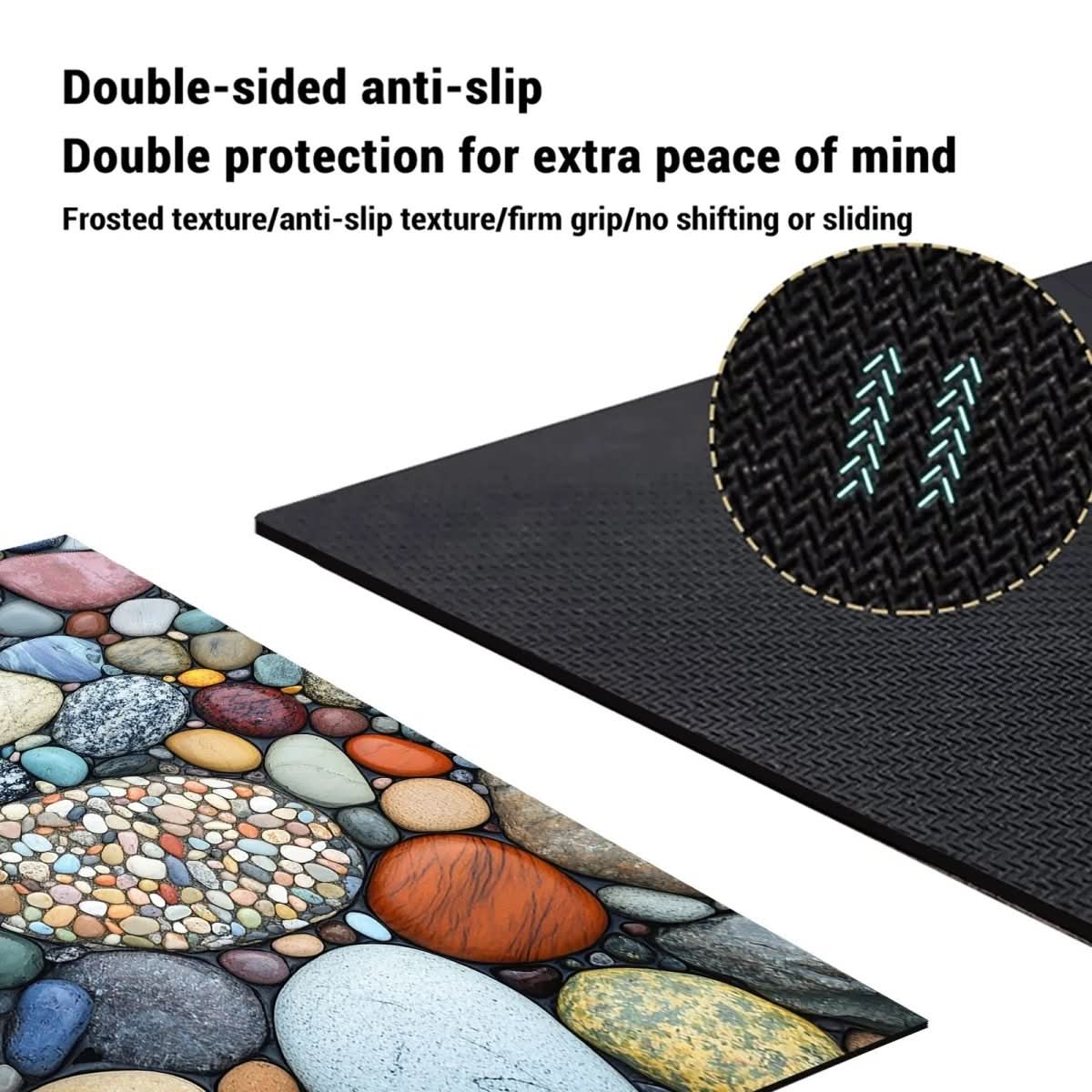 Anti Slip Natural Rubber Bath Mat for Bathroom Safety