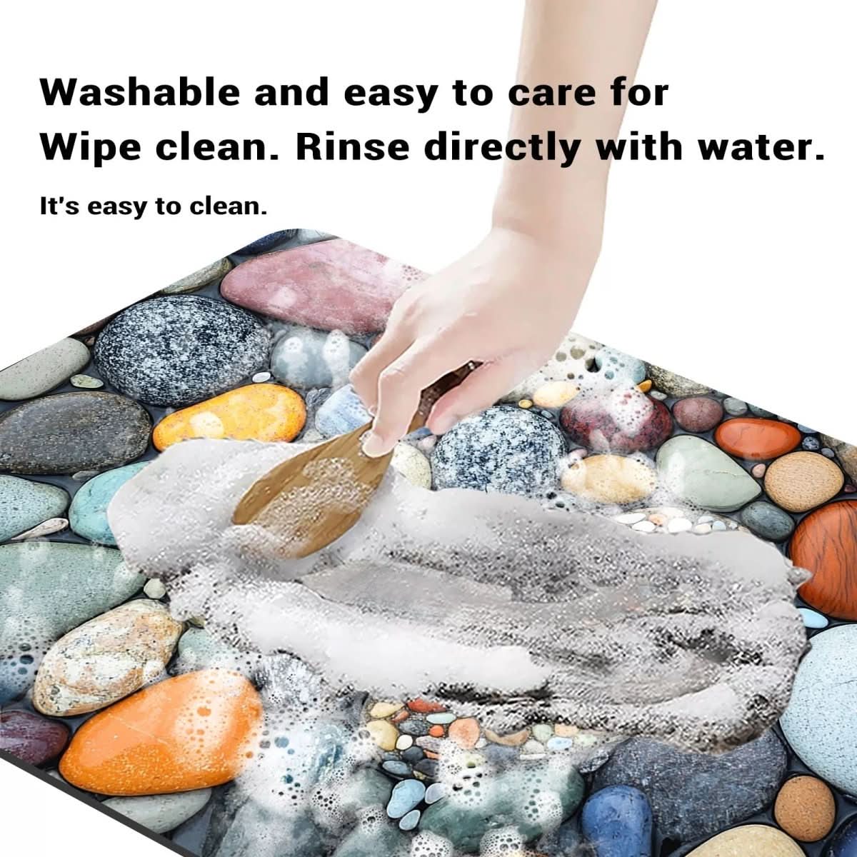 Anti Slip Natural Rubber Bath Mat for Bathroom Safety