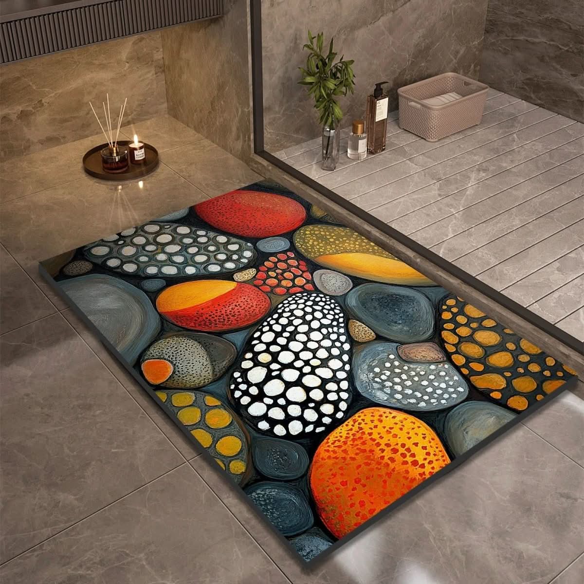 Anti Slip Natural Rubber Bath Mat for Bathroom Safety