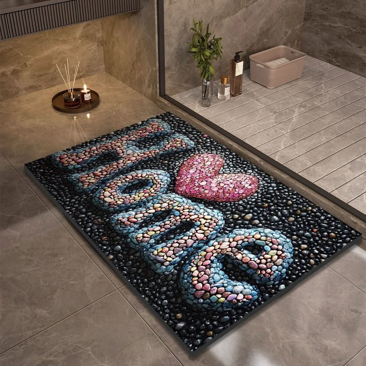 Anti Slip Natural Rubber Bath Mat for Bathroom Safety
