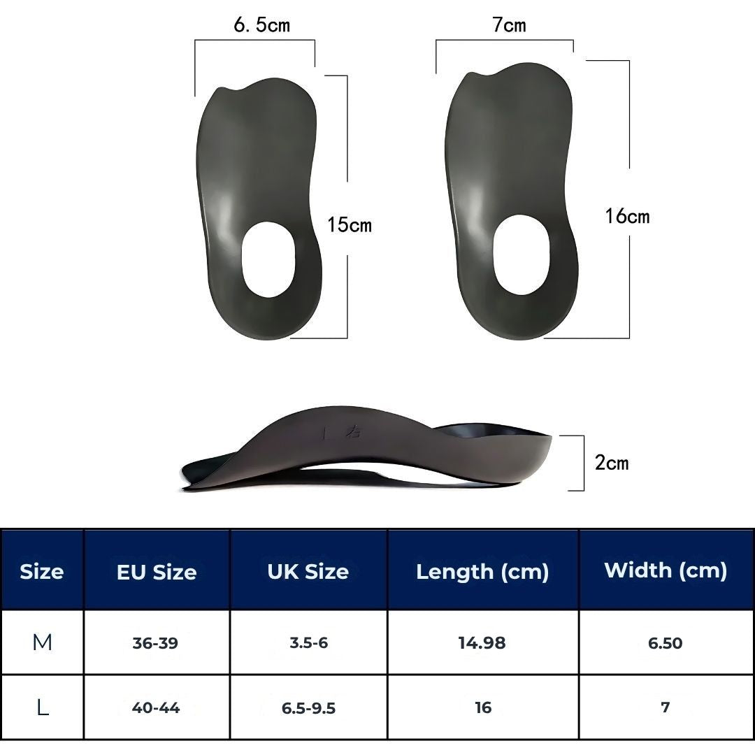 Comfort Arch Support Shoe Insoles for Flat Feet