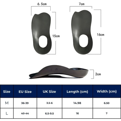 Comfort Arch Support Shoe Insoles for Flat Feet