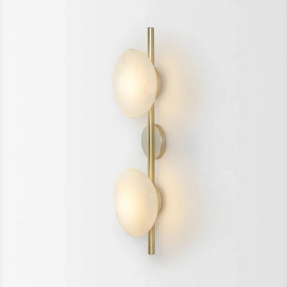 Sleek Glass Contemporary Wall Light