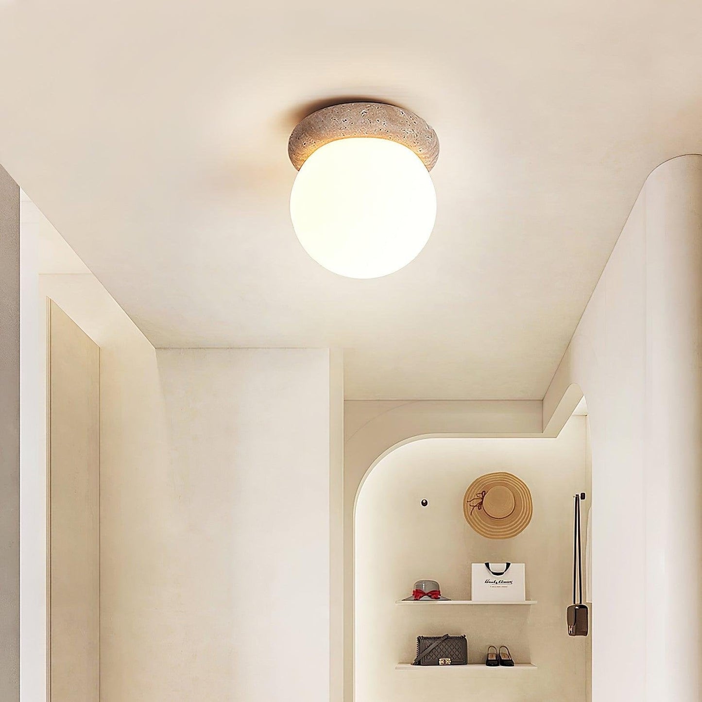 Natural Stone LED Overhead Light