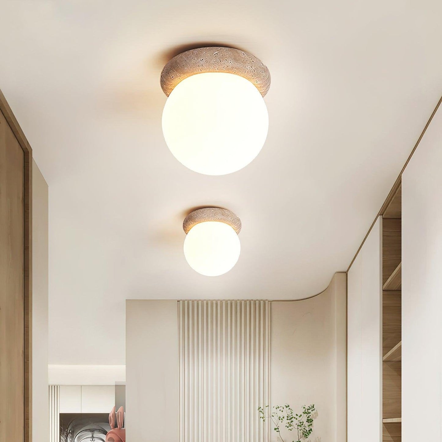 Natural Stone LED Overhead Light - Befez