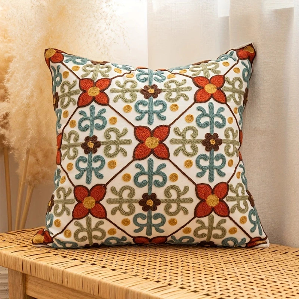 Decorative Embroidered Classic Pillow Cover