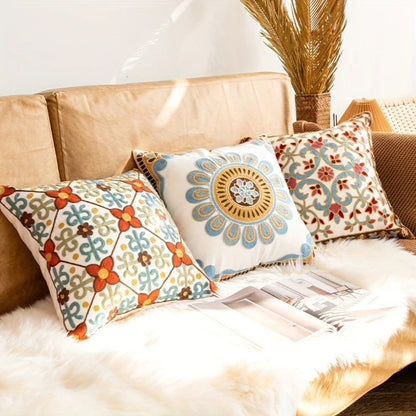Decorative Embroidered Classic Pillow Cover