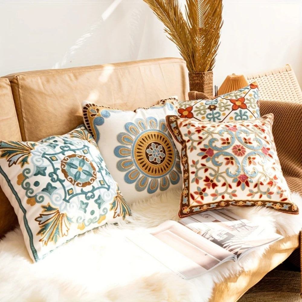 Decorative Embroidered Classic Pillow Cover