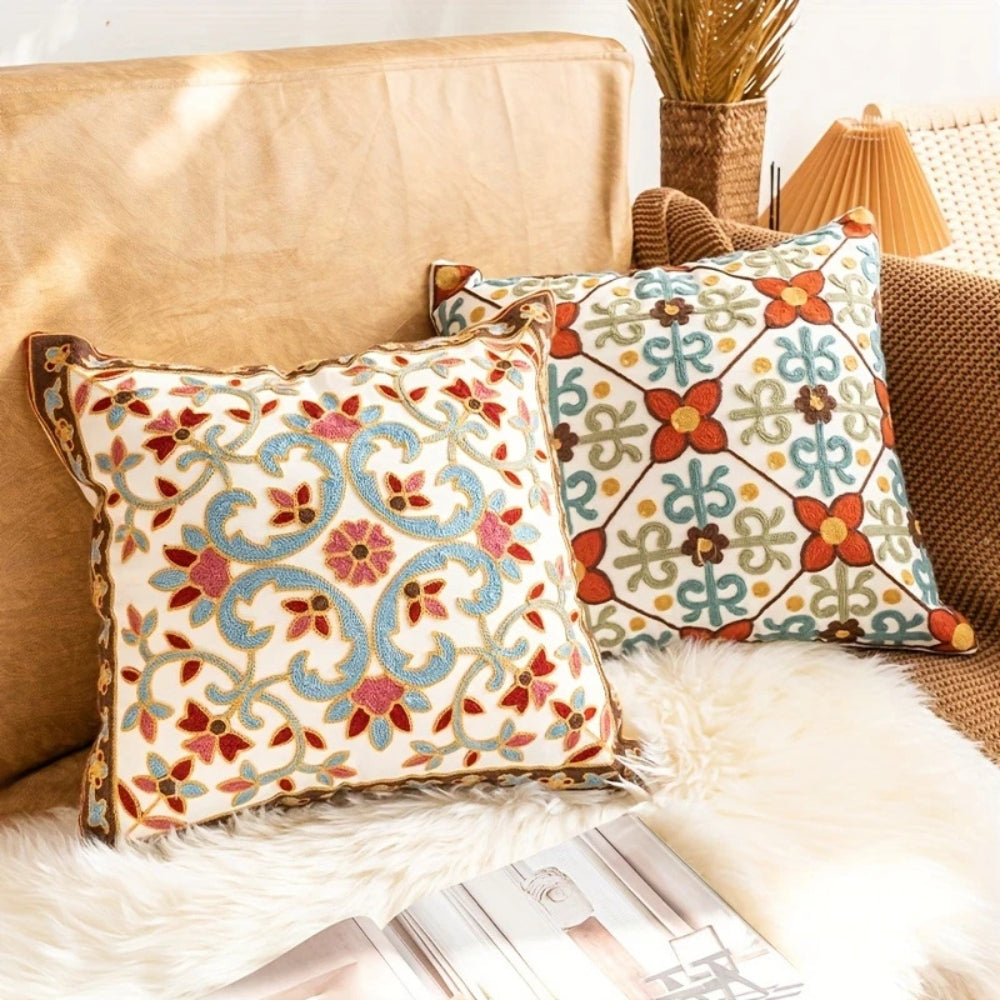 Decorative Embroidered Classic Pillow Cover