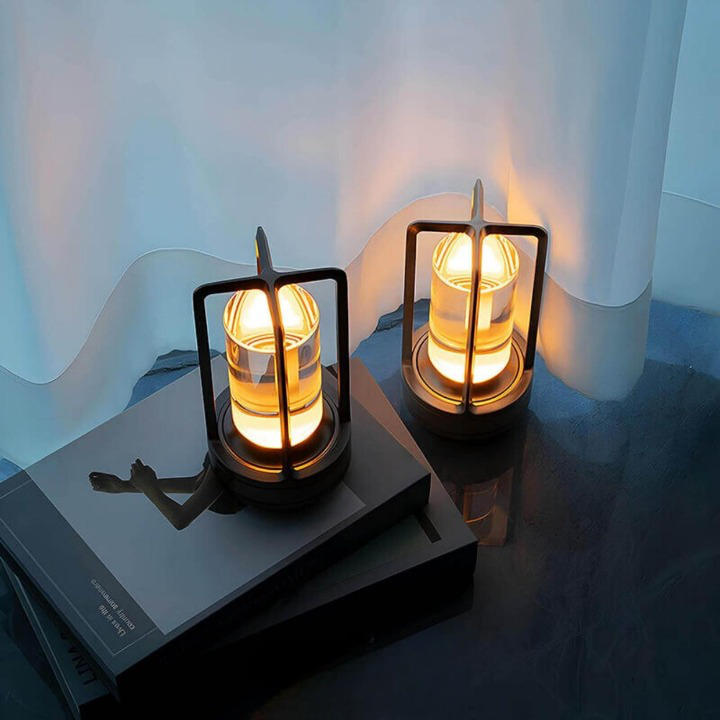 Modern Crystal Glass LED Table Lamp Touch Control