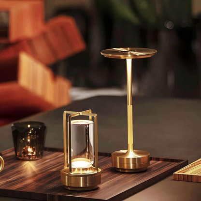 Modern Crystal Glass LED Table Lamp Touch Control