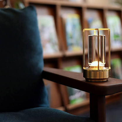 Modern Crystal Glass LED Table Lamp Touch Control