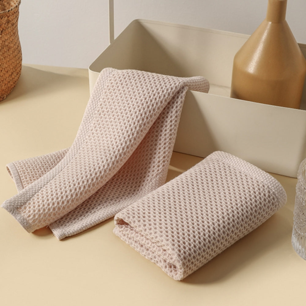 Absorbent Hexagon Kitchen Tea Towels 3pc Set
