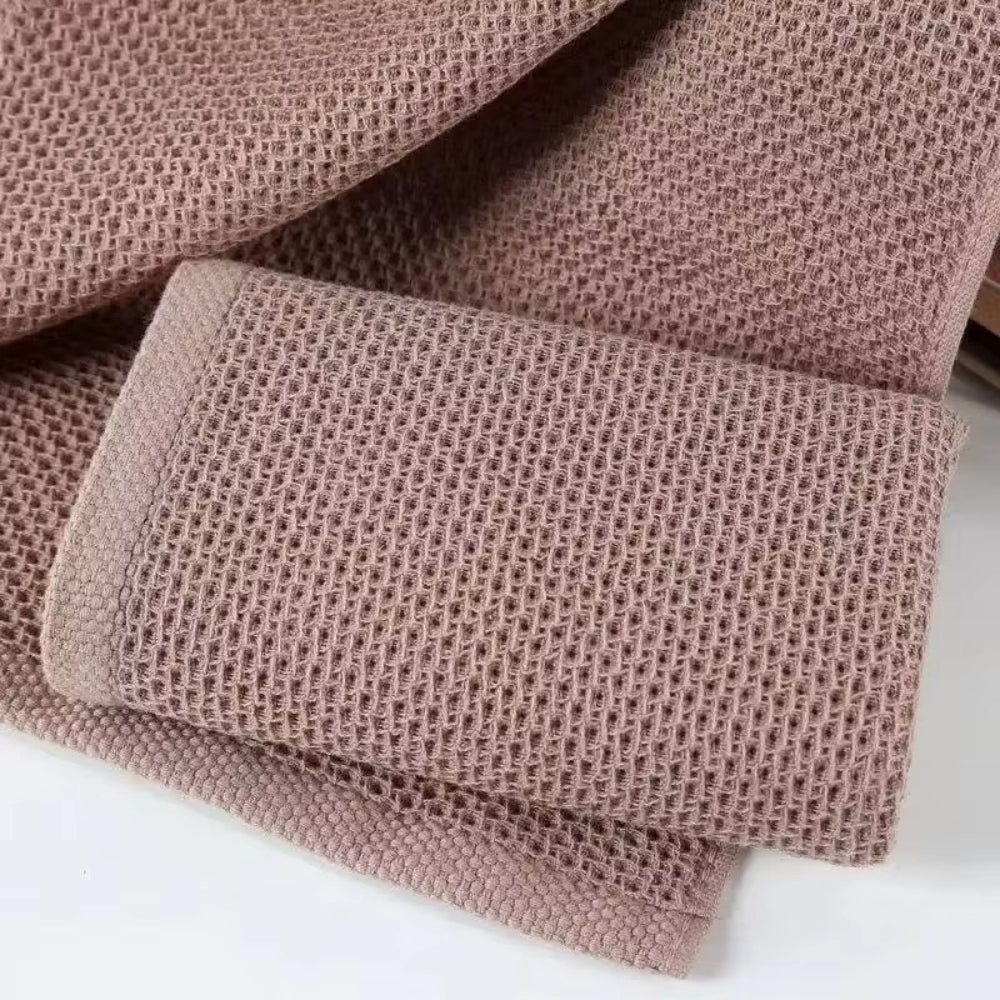 Absorbent Hexagon Kitchen Tea Towels 3pc Set