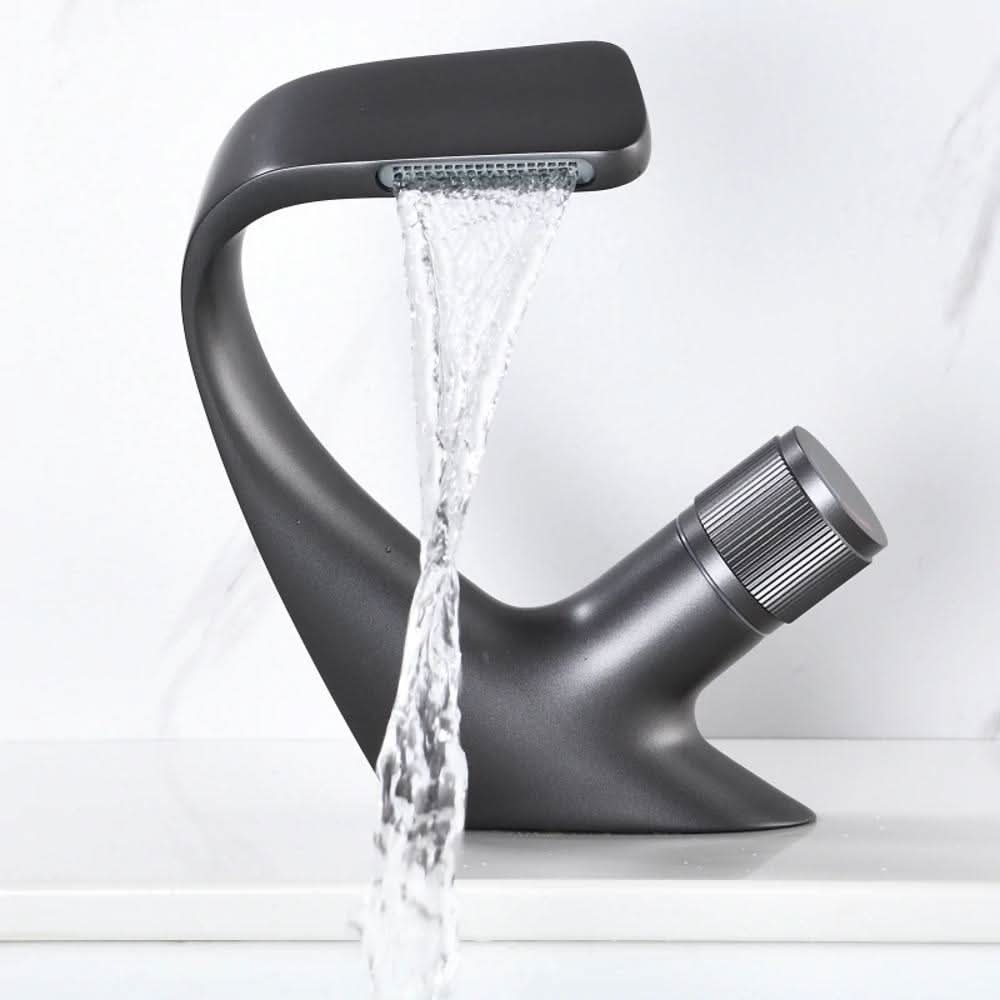 Contemporary Bathroom Faucet - Sleek Chrome Mixer Tap